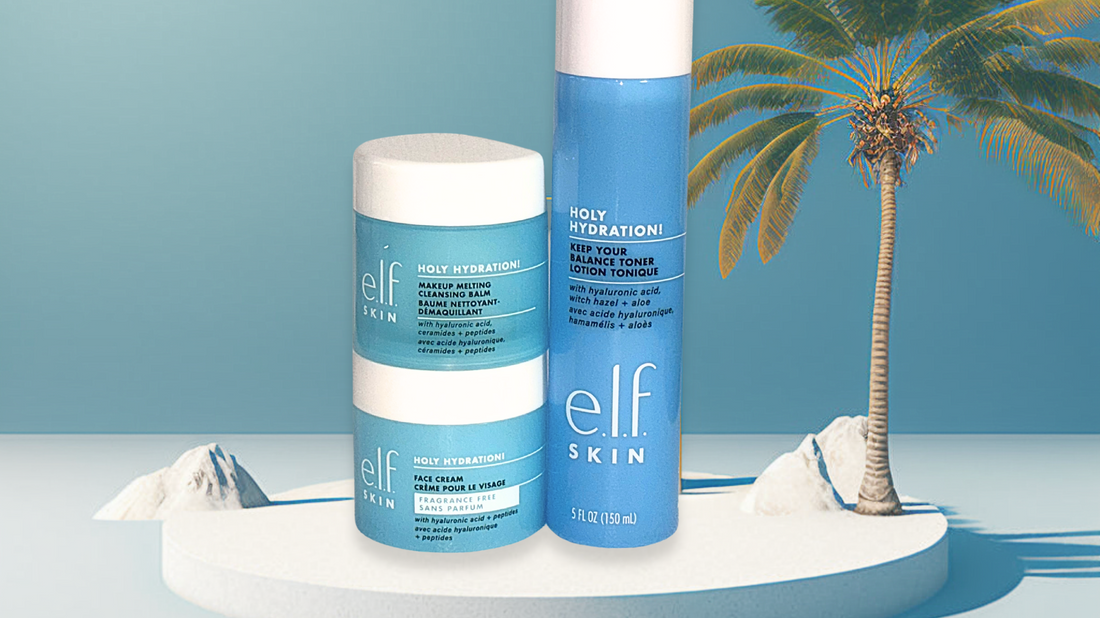 Skincare Bliss: A Review of e.l.f. Holy Hydration! Face Cream, Keep Your Balance Toner, and Makeup Melting Cleansing Balm