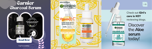 Skincare Saviors: Garnier's Charcoal, Vitamin C, and Aloe Vera Serums Put to the Test